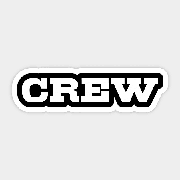 Crew Sticker by Designzz